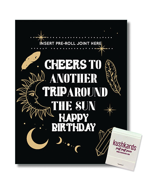 Kush kards llc KK-MB-CELESTIAL Trip Around the World Card, 4.25" x 5.5"