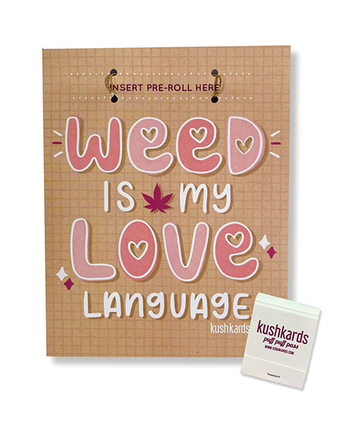 Kush Kards LLC Love Language Greeting Card, Multi-Color, 4.25" x 5.5"