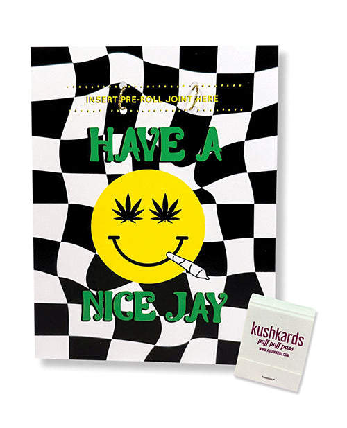 Kush Kards Have A Nice Jay Greeting Card with Matchbook, 4.25"x5.5"