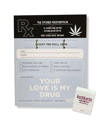 Kush Kards Stoner Prescription Greeting Card, Multi-Color, 4.25" x 5.5"