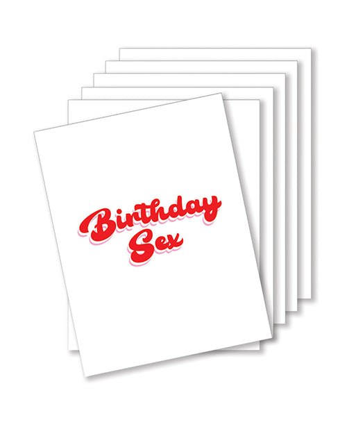 Kush Kards NK-BDAYSEX-6 Birthday Sex Naughty Greeting Card, Pack of 6