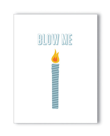 Kush Kards NK-BLOWME Naughty Birthday Card, A2 (4.25" x 5.5")