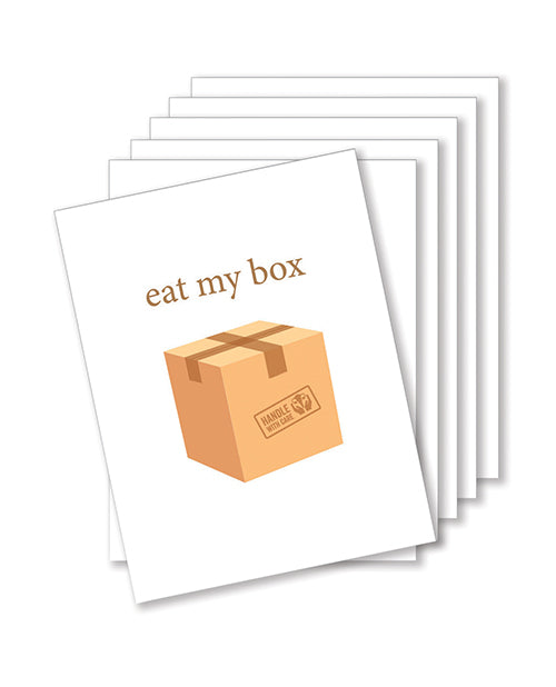 Kush Kards NK-BOX-6 Eat My Box Naughty Greeting Card - Pack Of 6, A2