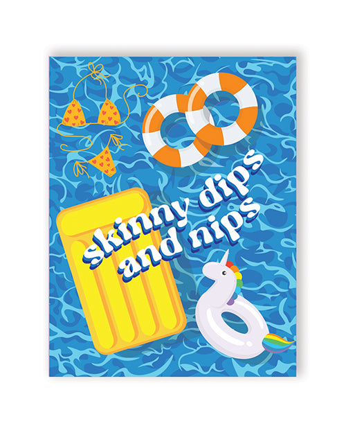Kush Kards NK-SKINNYDIPS Nips And Dips Greeting Card, A2 Size