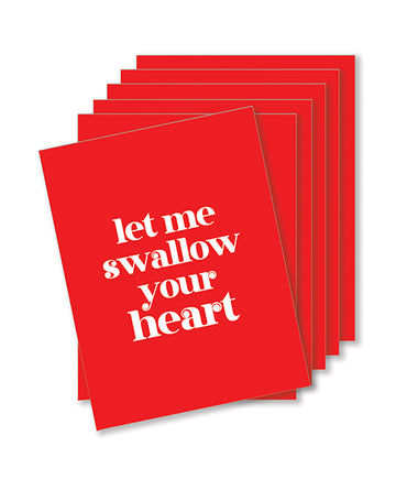 Kush Kards NK-SWALLOW-6 Swallow Your Heart Greeting Card, A2
