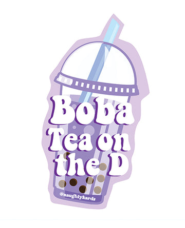 Kush Kards NS-BOBAD Boba D Naughty Sticker, Pack of 3, 3"x3" Matte