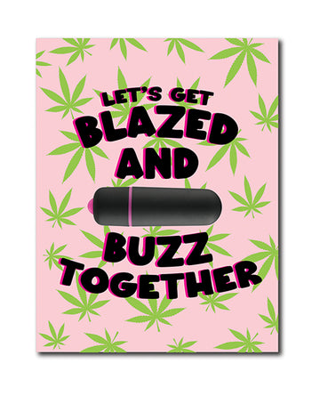 Kush Kards NaughtyVibes Blazed Edition Greeting Card with Bullet Vibrator