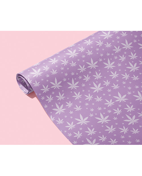 Kush Kards WP-PURPLEAF Purple Pot Leaf Wrapping Paper, 3 Sheets, 20x29"