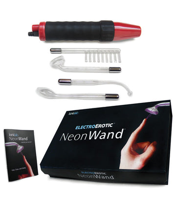 KinkLab KL933R Red Handle Neon Wand w/Red Electrode