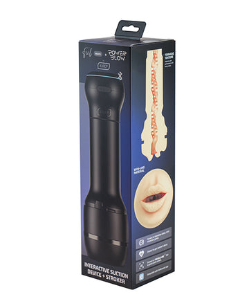 Kiiroo 11062-A Feel Mouth & Powerblow Stroker Combo Set, Ivory
