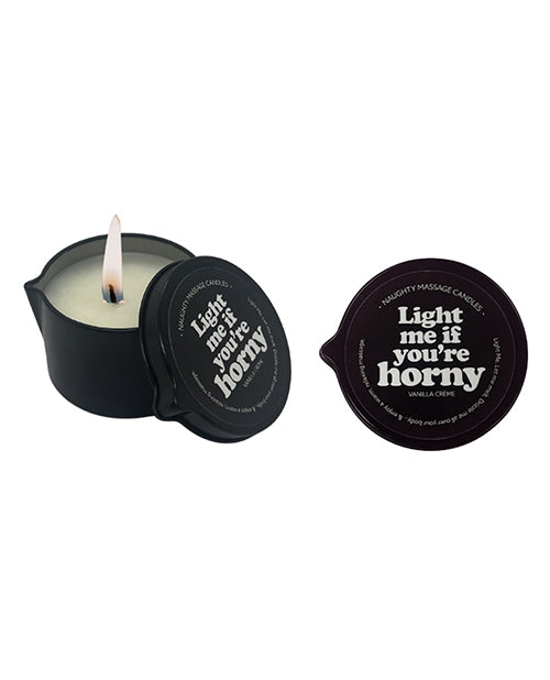 Kama Sutra 14330 Light Me if You're Horny Massage Candle, 2 oz Vanilla Creme