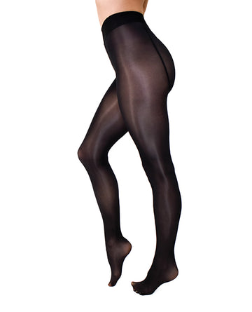 Kix'ies 700B-L/XL Strong & Silky Black Tights, Black, L/XL, Nylon, Spandex