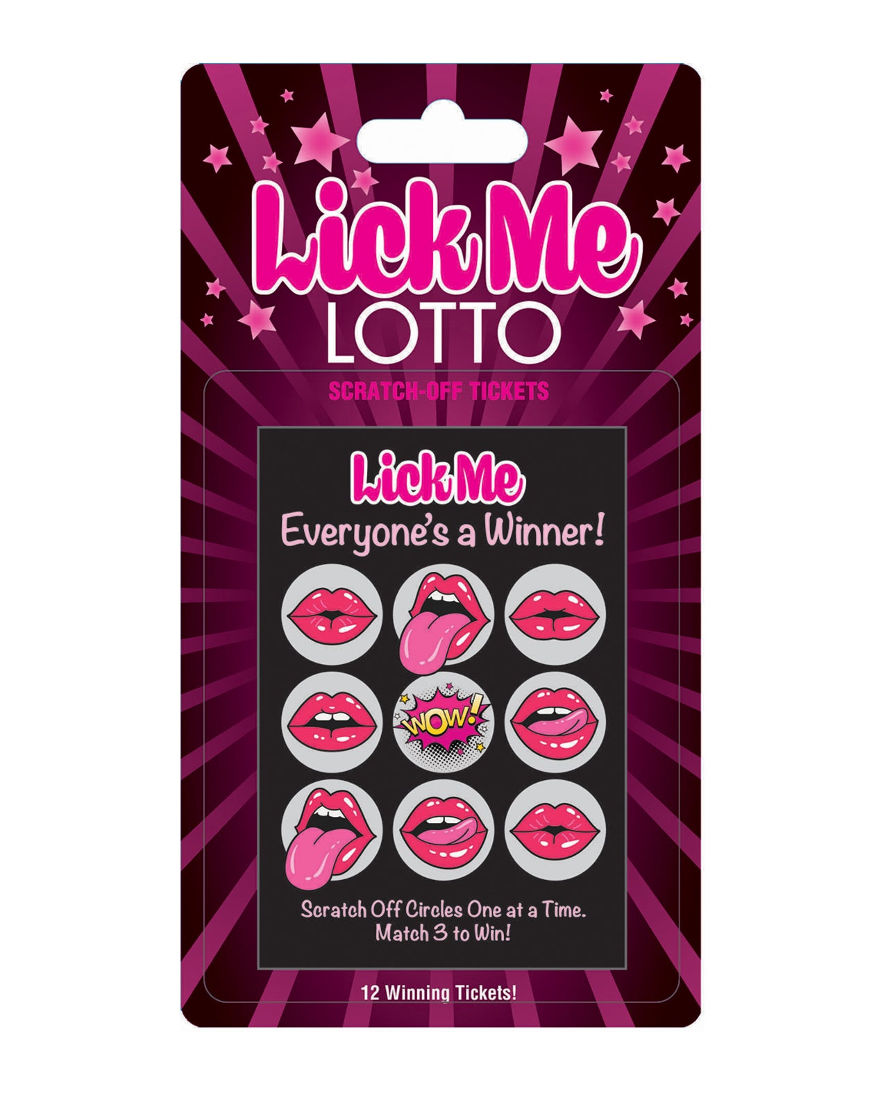 Little Genie Lick Me Lotto Oral Play Scratch Tickets, 12-Count