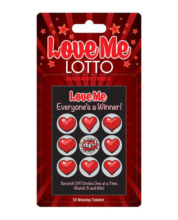 Little Genie and Candyprints BG.070 Love Me Lotto Scratch-Off Tickets, 12 Pack