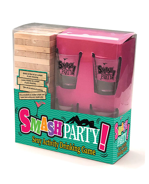 Little Genie BG.078 Smash Party Drinking Game, Glass, Wood