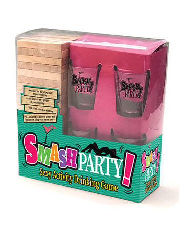 Little Genie BG.078 Smash Party Drinking Game, Glass, Wood