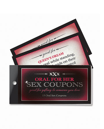 Little Genie Oral Adventures for Her Sex Coupons, 15 Count