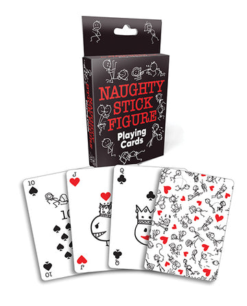 Little Genie and Candyprints BG.127 Naughty Stick Figure Playing Cards
