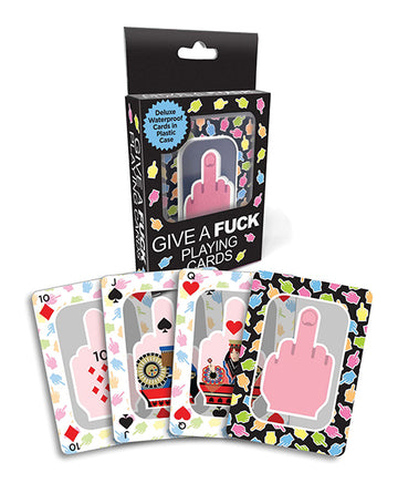 Little Genie and Candyprints BG.129 FU Middle Finger Waterproof Playing Cards