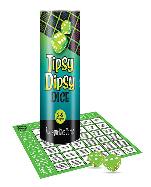 Little Genie and Candyprints BG.132 Tipsy Dipsy Dice Game, 2-8 Players, 21+