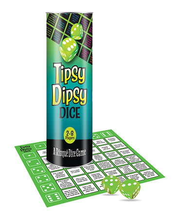 Little Genie and Candyprints BG.132 Tipsy Dipsy Dice Game, 2-8 Players, 21+
