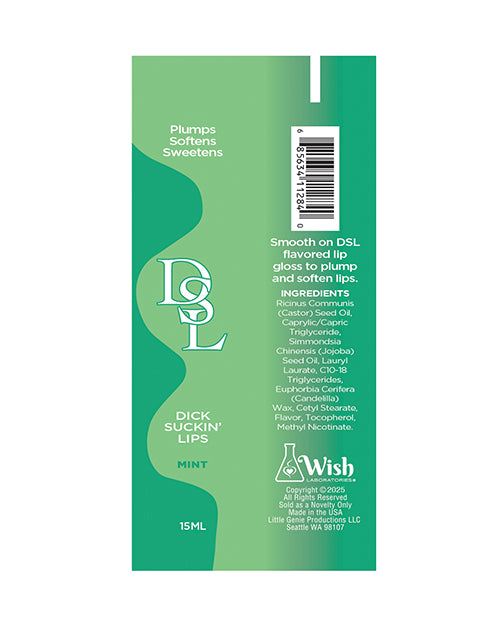 Little Genie and Candyprints DSL Lip Plumping Serum, Mint, 15 ml