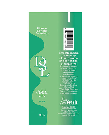 Little Genie and Candyprints DSL Lip Plumping Serum, Mint, 15 ml