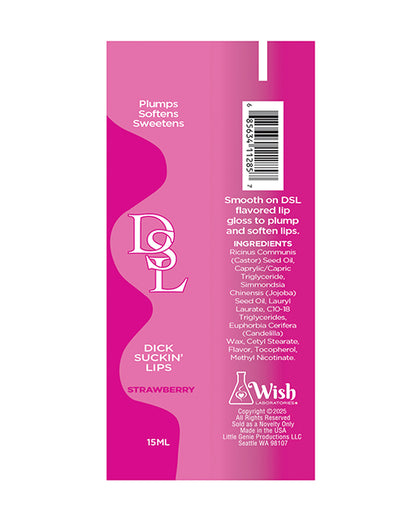 Little Genie DSL Lip Plumping Serum, Strawberry, 15 ml