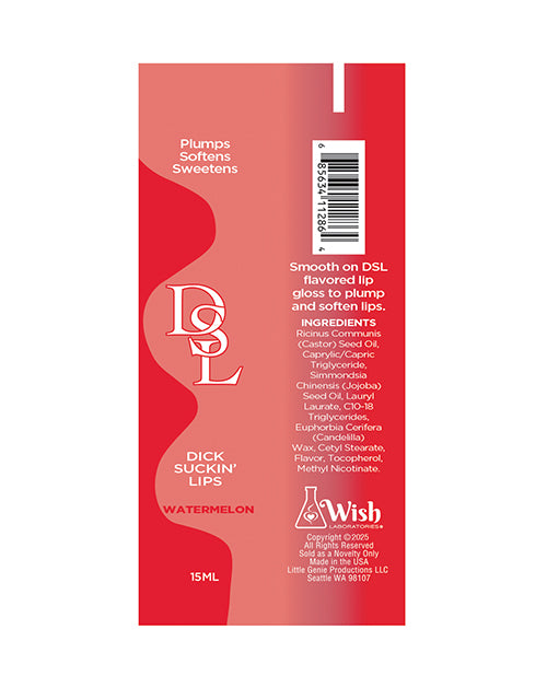 Little Genie and Candyprints DSL Lip Plumping Serum, Watermelon, 15 ml