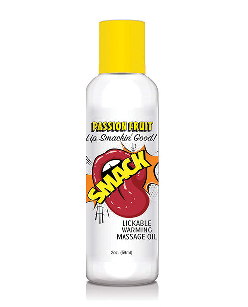 Little Genie Candyprints BT.407 Smack Warming Massage Oil, 2 oz Passion Fruit