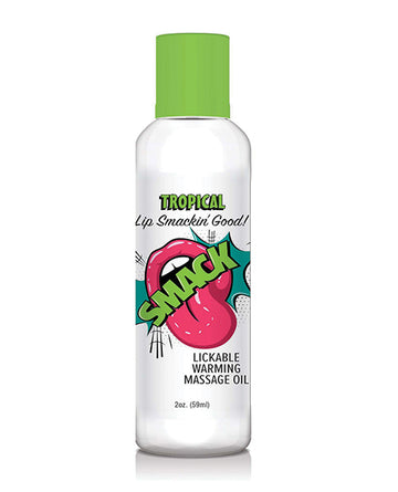 Little Genie and Candyprints BT.410 Smack Warming Massage Oil, 2 oz Strawberry