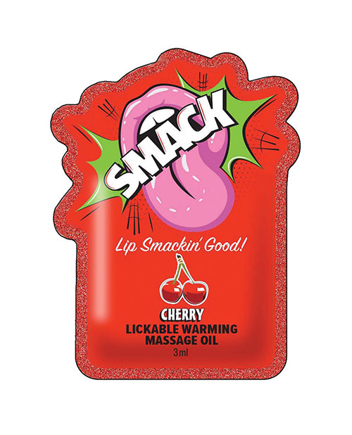Little Genie Candyprints Lickable Warming Massage Oil, Cherry 3ml