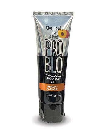 Little Genie Candyprints BT.516 Pro Blo Oral Pleasure Gel, Peach, 1.5oz