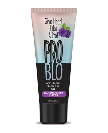 Little Genie Pro Blo Oral Pleasure Gel, Blue Raspberry – Warming Effect