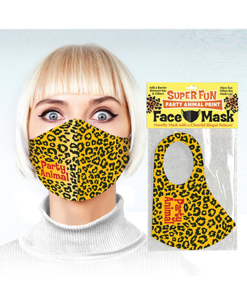 Little Genie and Candyprints CP.1016 Party Animal Print Mask, Polyester/Spandex