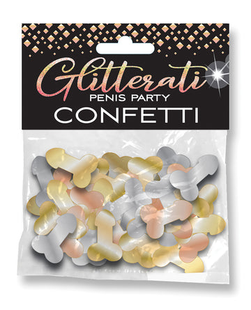 Little Genie and Candyprints CP.1033 Penis Party Confetti, 3oz, Multi-Metallic
