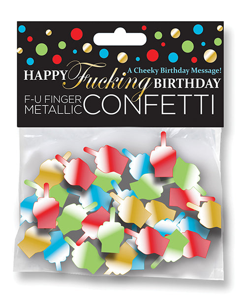Little Genie and Candyprints CP.1054 FU Finger Confetti, 3oz Metallic