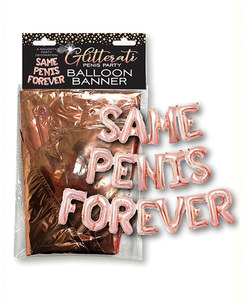 Little Genie Candyprints CP.1100 Same Penis Forever Balloon Banner, 16"