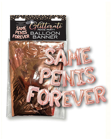 Little Genie Candyprints CP.1100 Same Penis Forever Balloon Banner, 16"