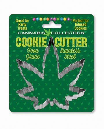 Little Genie & Candyprints CP.1130 Cannabis Cookie Cutter, 4-inch