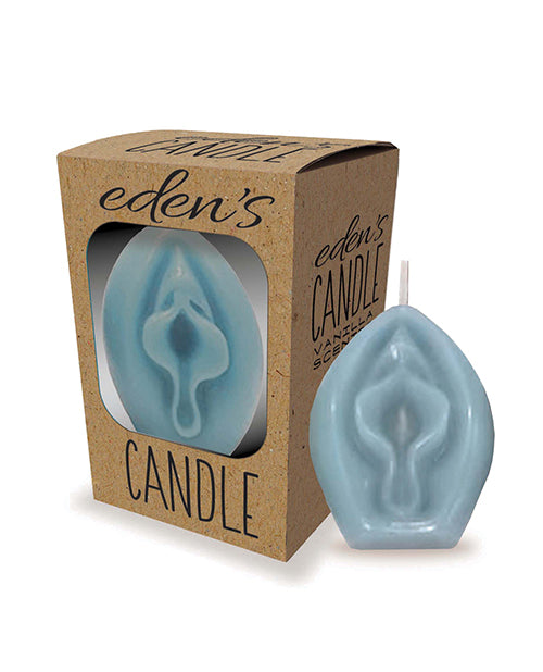 Little genie productions llc CP.1153 Blue Eden's Vagina Candle, Vanilla, 3-Inch