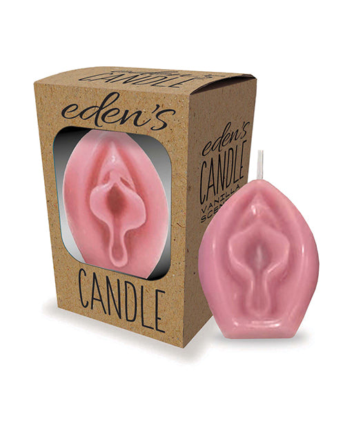 Eden's Vagina Candle, Rose & Vanilla Scent – 12-Hour Burn