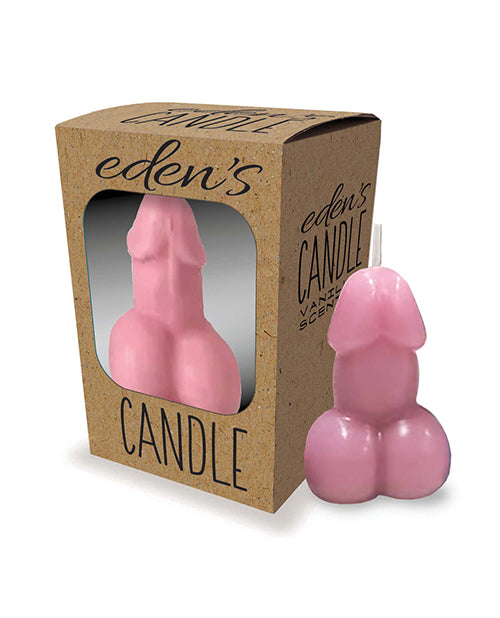 Little Genie Productions LLC Eden's Penis Candle, Rose, 3-inch Vanilla