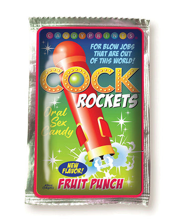 Little Genie Productions Cock Rockets Oral Sex Candy, Fruit Punch Flavor