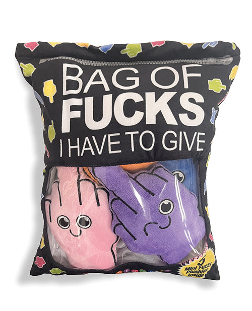 Little Genie Productions LLC CP.1236 Novelty 'Bag of Fucks' Pillow, Multi-Color