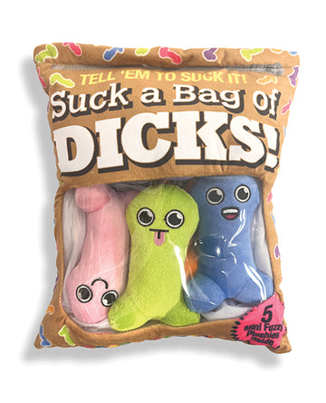 Little genie CP.1237 Suck A Bag of Dicks Plushy Pillows, Multi-Color