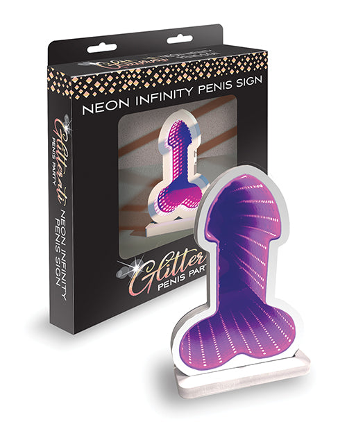 Little Genie and Candyprints CP.1248 Infinity Penis LED Light, Novelty Neon Sign