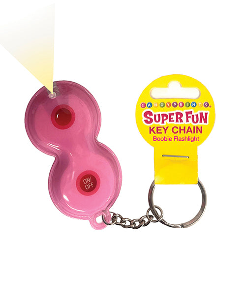 Little Genie and Candyprints Super Fun Boobie Flashlight Keychain