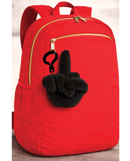 Little Genie and Candyprints F*cks To Give Twirly Bird Plush Keychain, Black