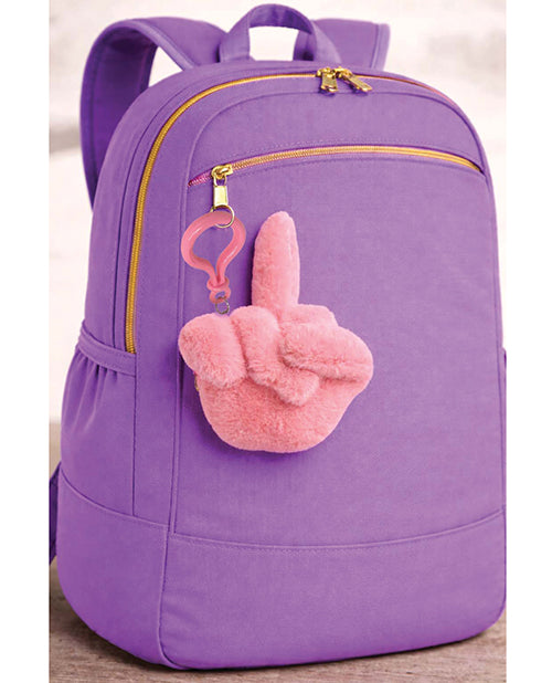 Little Genie and Candyprints F*cks To Give Twirly Bird Plush Keychain, Pink